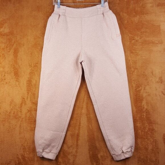 LUNYA Womens Pants Large Tan Pull On RESTORE DOUBLE FACED Lounge Jogger $198 - Picture 2 of 9
